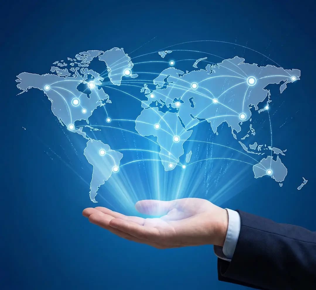 A connected world of global network links