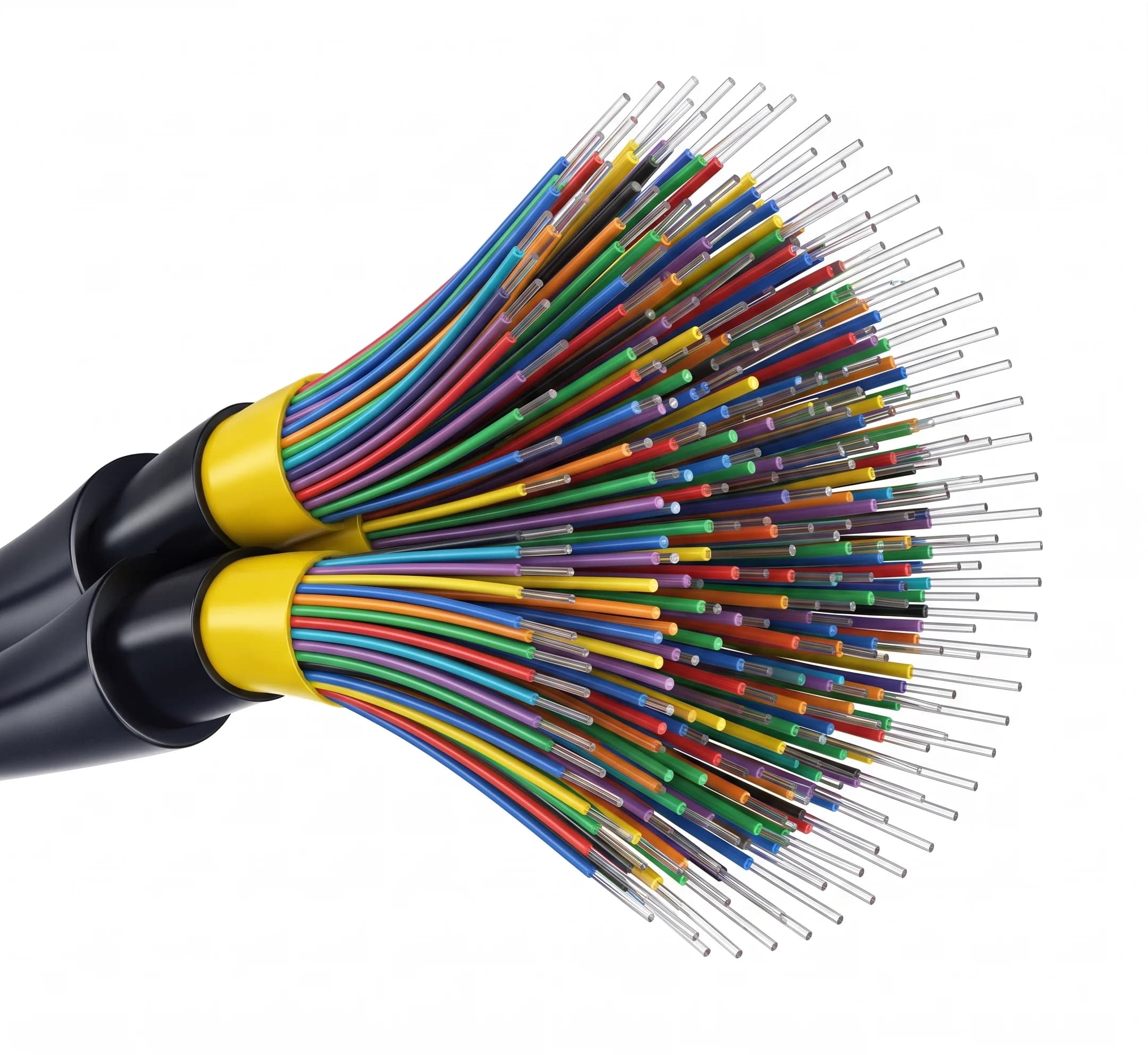 Bundled fibre-optic strands